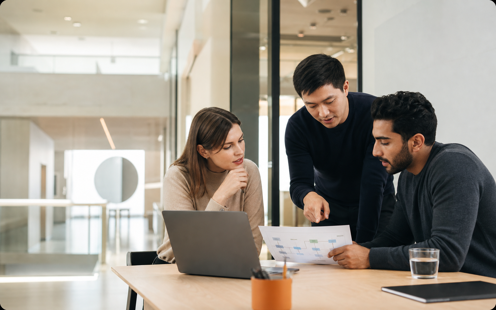 Team dat samenwerkt aan automatisering